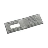 Plaque texte Professional 54120 - Date gauche